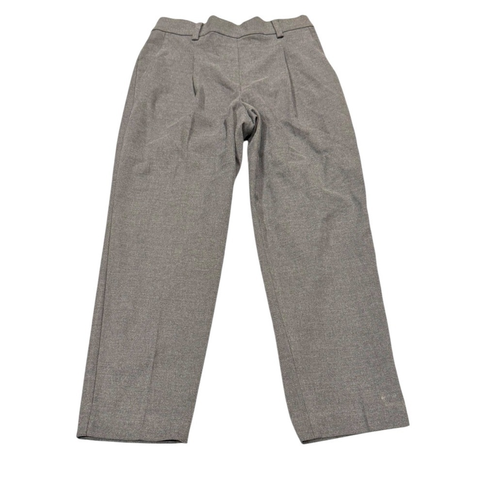 LOFT Gray Dress Pants Elastic Waist Cropped Women’s Size Small Office